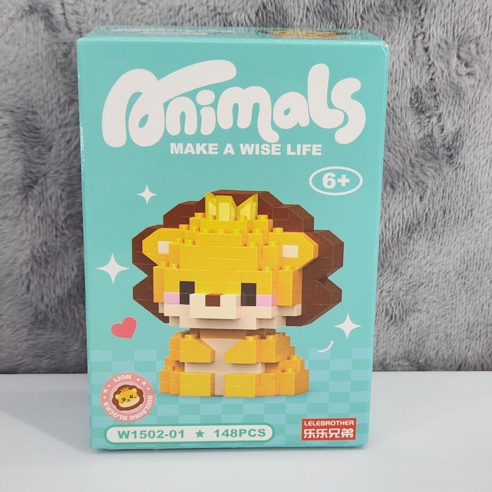 Lion 148 Piece Building Block Set, Animal Series - Building Toys for Kids 6+